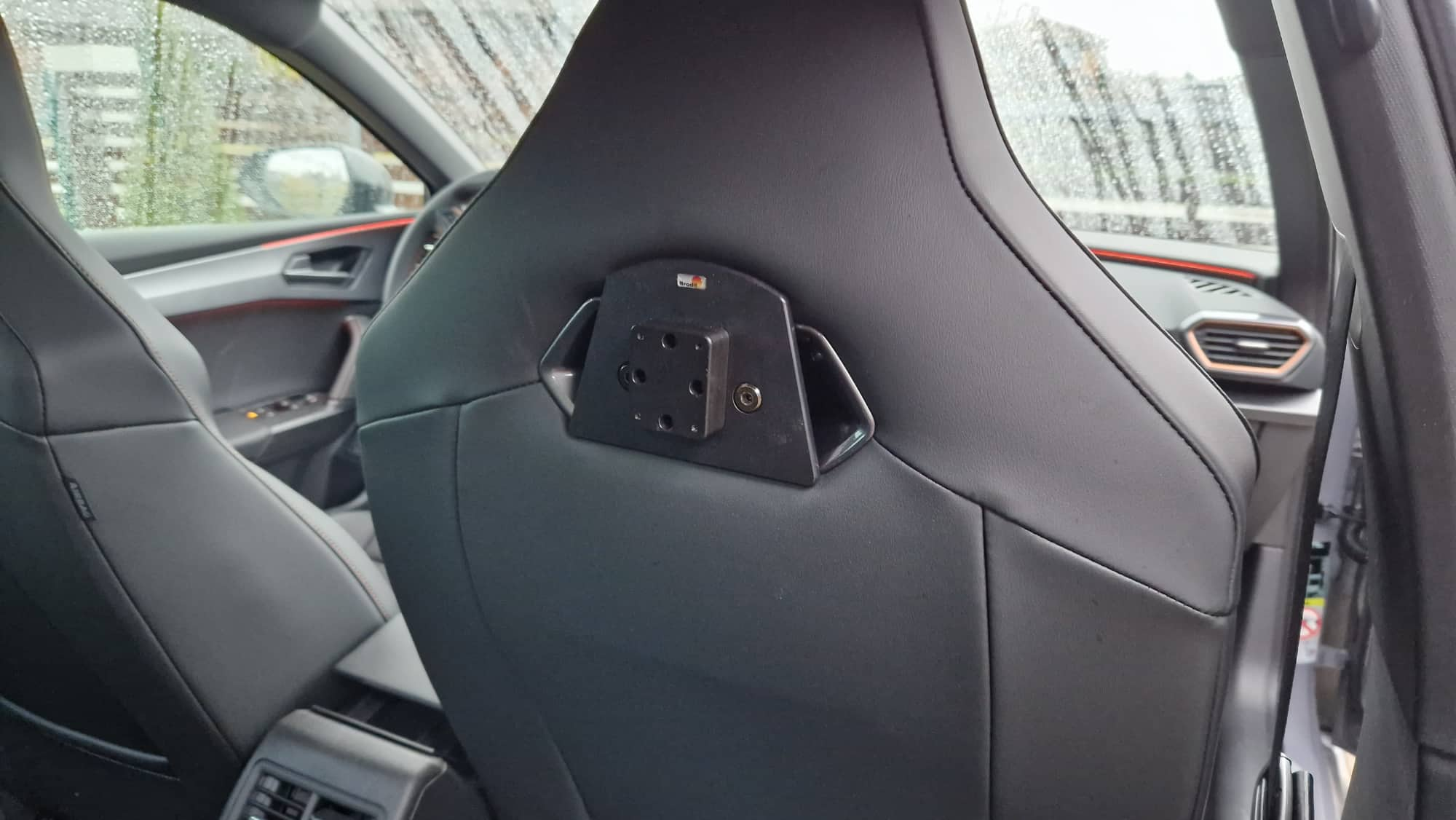 Tablet holder for rear seats