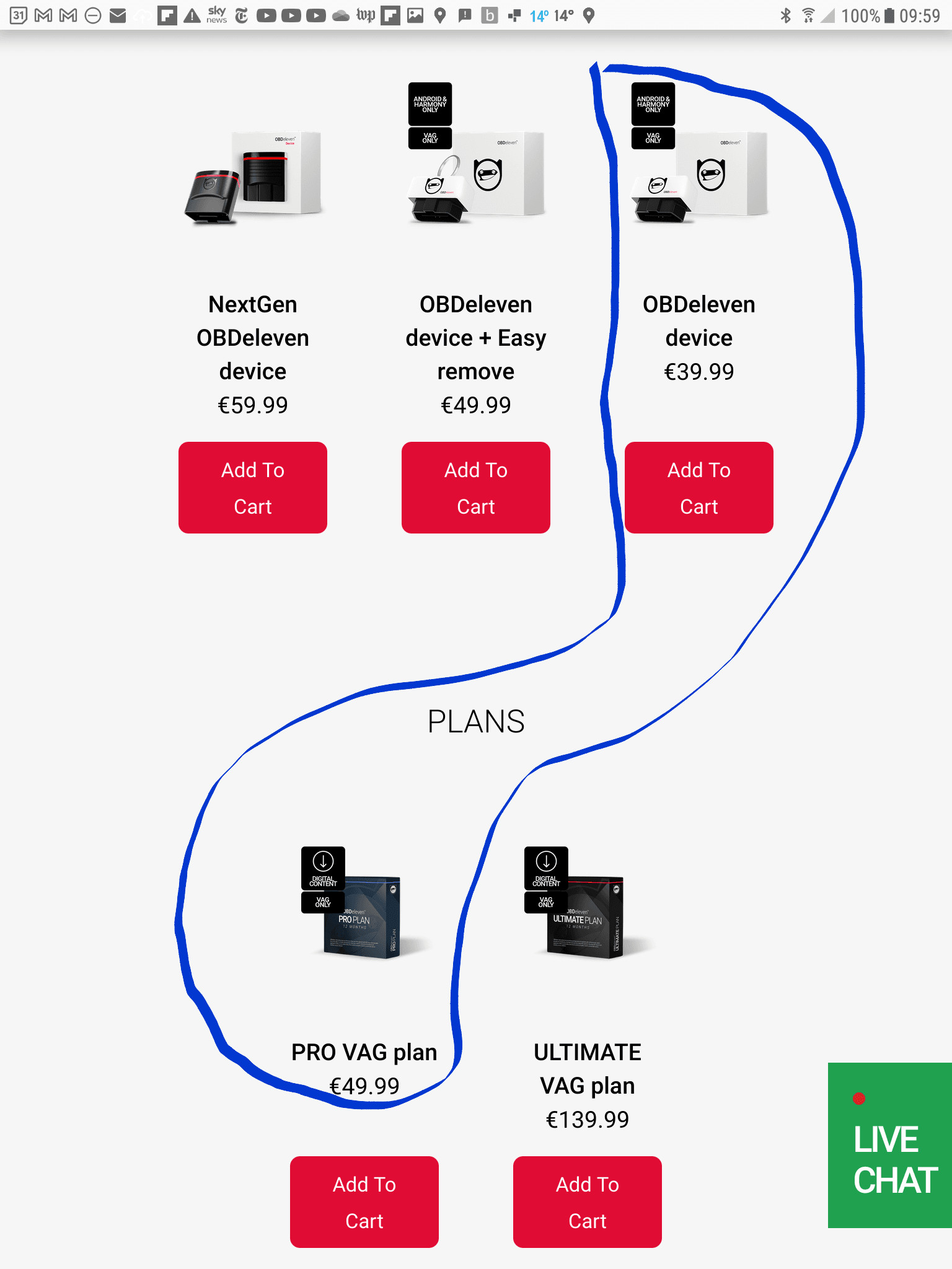 OBDeleven – Vag Parts Performance